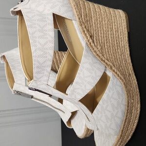 Brand New! Michael Kors Signatuter Wedges
